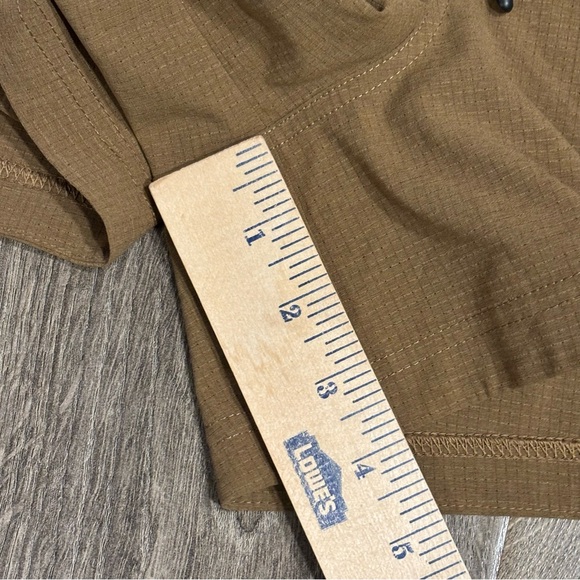 Lululemon Multi-Pocket Cargo High-Rise Hiking Shorts 4” Wmns Sz 10 Brown Orange - Picture 7 of 7